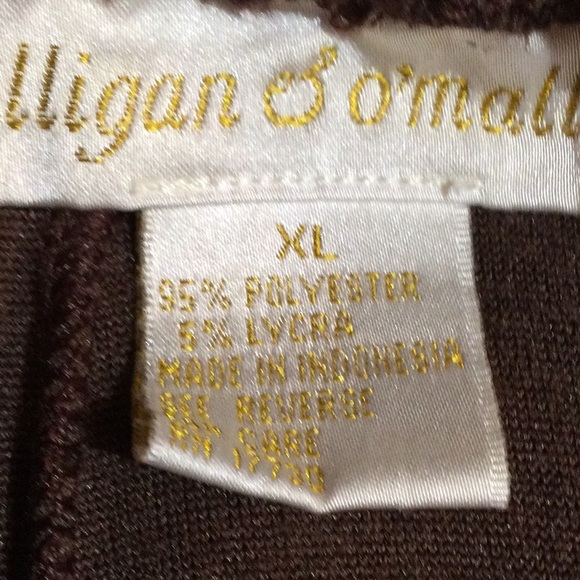 ⭐️ Gilligan & O’malle Chocolate Brown Velour stretch women’s Pants - Picture 12 of 14